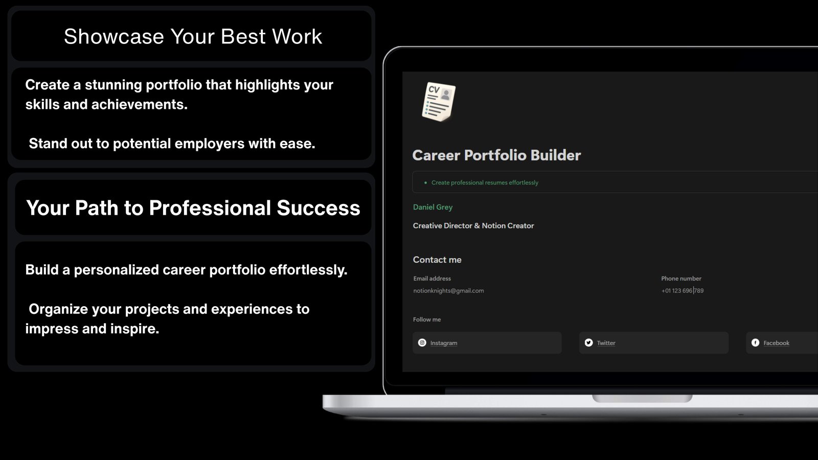 Career Portfolio Builder