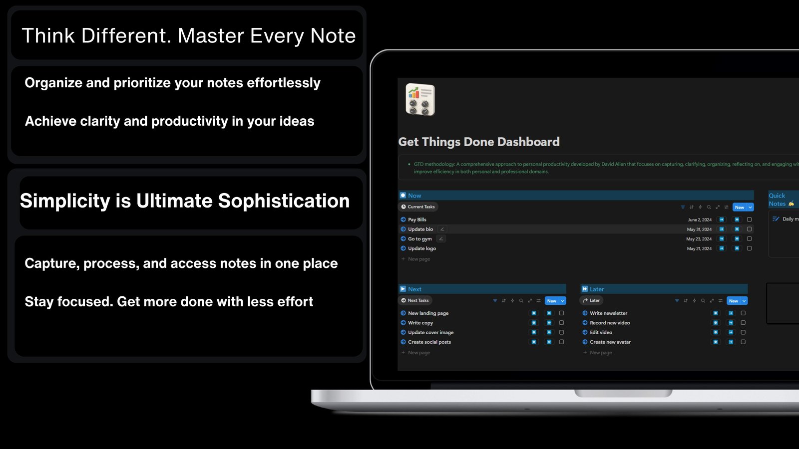 GTD Dashboard