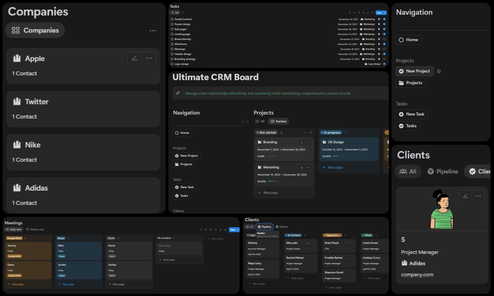 Ultimate CRM Board